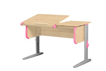 Растущий стол 1/75-40 (СУТ.25) Бежевый/Серый/Розовый в Миассе