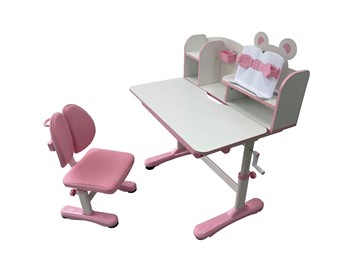 Стол растущий и стул Carezza Pink FUNDESK в Копейске - предосмотр 1