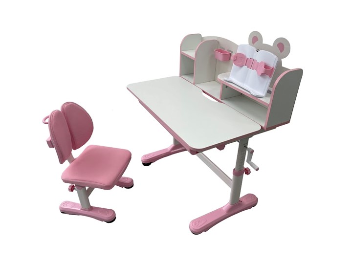 Стол растущий и стул Carezza Pink FUNDESK в Копейске - изображение 1