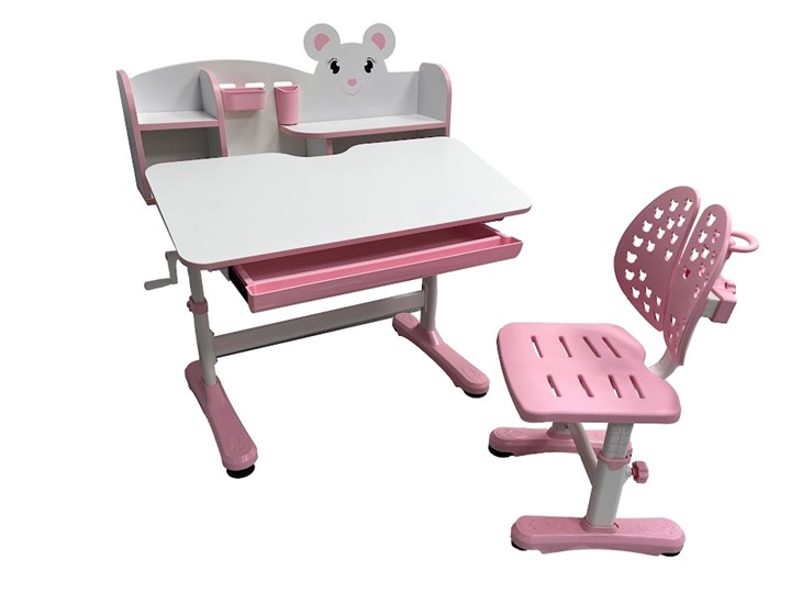 Стол растущий и стул Carezza Pink FUNDESK в Копейске - изображение 4
