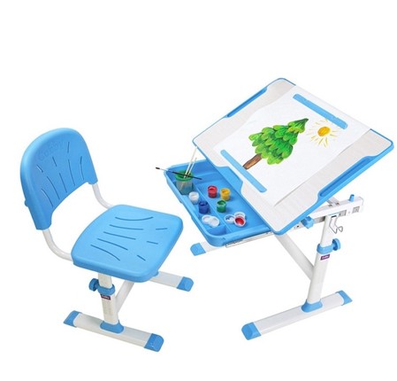 Растущий стол и стул Karo Blue в Миассе - изображение