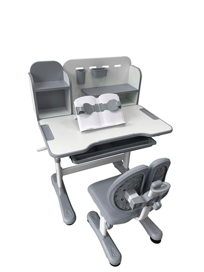 Парта растущая и стул Vivo Grey FUNDESK в Копейске - изображение 2