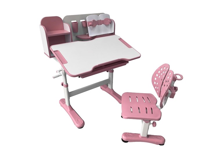 Растущая парта и стул Vivo Pink FUNDESK в Миассе - изображение 1