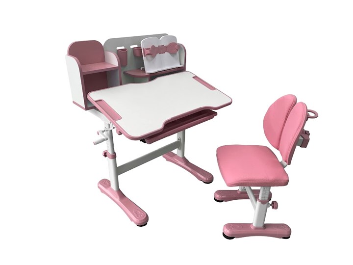 Растущая парта и стул Vivo Pink FUNDESK в Миассе - изображение 5