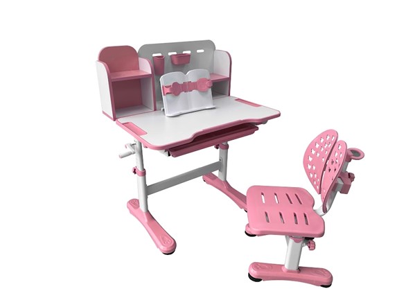 Растущая парта и стул Vivo Pink FUNDESK в Миассе - изображение