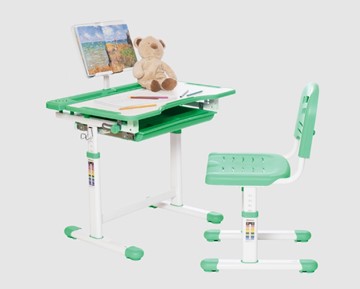 Детский стол-трансформер RIFFORMA SET-17A, зеленый в Копейске