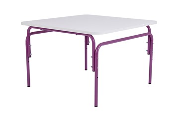 Детский растущий стол Фея Мой малыш, 0-1 гр., белый-фиолетовый в Копейске