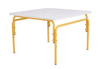 Детский растущий стол Фея Мой малыш, 0-1 гр., белый-желтый в Копейске