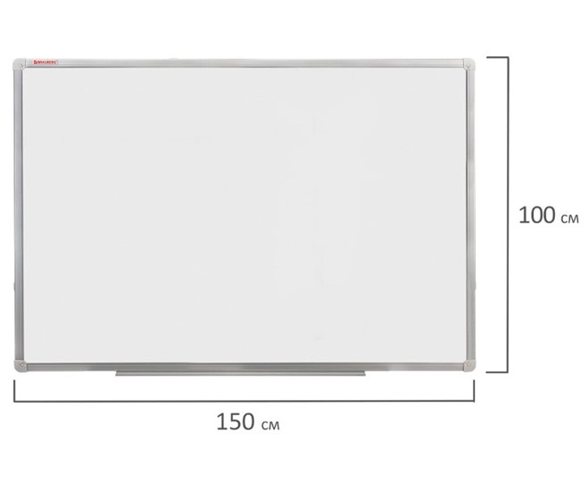 Магнитная доска для рисования BRAUBERG 100х150 см, алюминиевая рамка в Копейске - изображение 8
