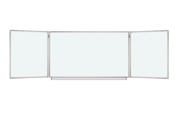 Доска магнитная настенная BRAUBERG 100х150/300 см, 3-х элементная в Магнитогорске - изображение