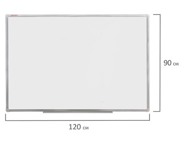 Доска магнитно-маркерная BRAUBERG 90х120 см, алюминиевая рамка в Магнитогорске - предосмотр 9