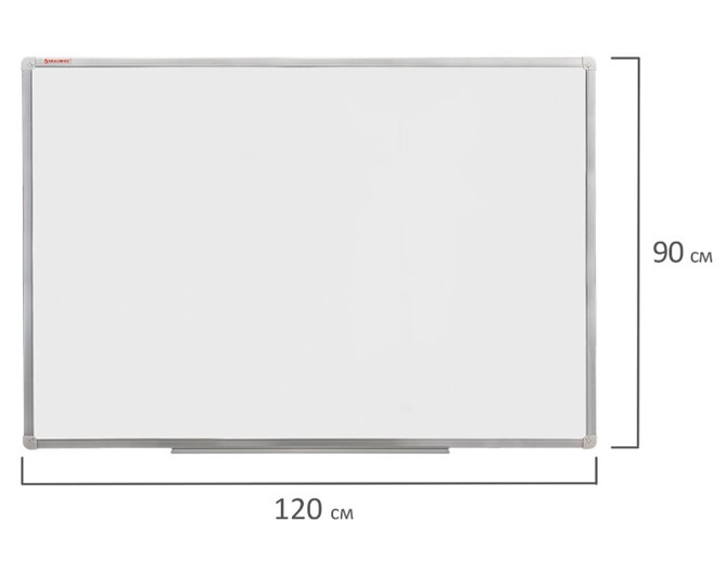 Доска магнитно-маркерная BRAUBERG 90х120 см, алюминиевая рамка в Магнитогорске - изображение 9