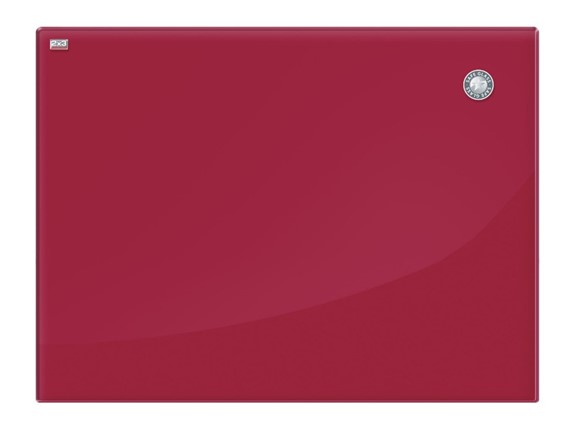 Магнитная стеклянная доска для рисования 2х3 OFFICE TSZ86 R, 60x80 см, красная в Магнитогорске - изображение