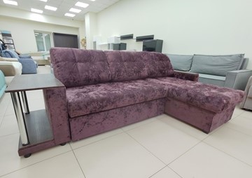 Угловой диван Мальта 2 со столиком велюр Candy 16 (ПТК), в Златоусте
