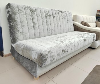 Прямой диван Gera sofa grammi Полосы Краш Оникс 09 в Миассе