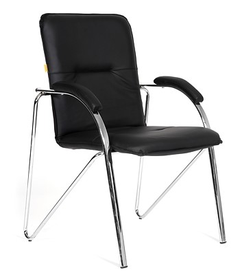 Компьютерное кресло CHAIRMAN 850 Экокожа Terra 118 черная в Магнитогорске - изображение
