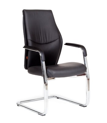 Кресло компьютерное CHAIRMAN Vista V Экокожа премиум черная в Копейске - изображение
