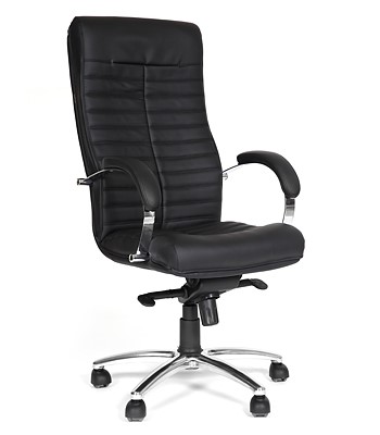 Компьютерное кресло CHAIRMAN 480 Экокожа премиум черная в Миассе - изображение