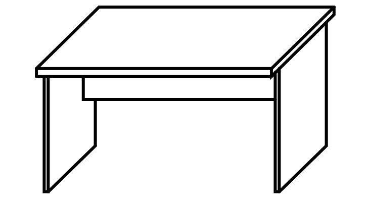 Как нарисовать парту и стул