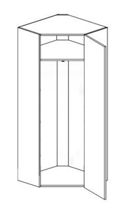 Шкаф-гардероб ГБ-3 600х600х1975 мм в Магнитогорске