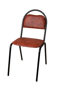 Офисный стул Стандарт СРП-033 Эмаль коричневый кожзам в Копейске