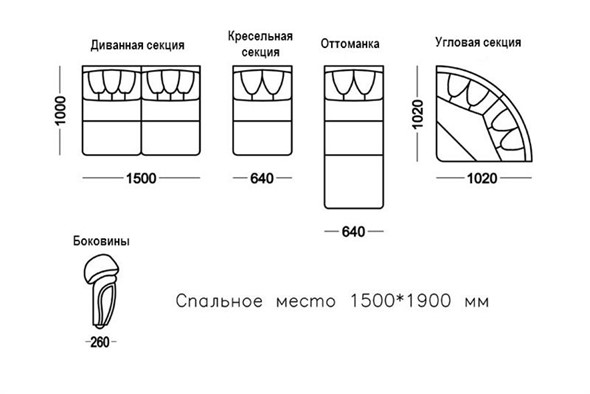Угловая секция, Элита 21 Д в Челябинске - изображение